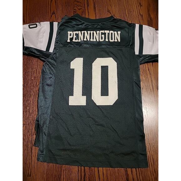Chad Pennington New York Jets REEBOK Youth Size Medium Jersey NFL Football - Picture 1 of 9